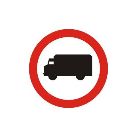 Znak B-5 Zakaz Wjazdu Pojazdów Ciężarowych