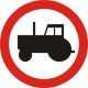 Znak B-6 Zakaz Wjazdu Ciągników Rolniczych