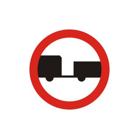 Znak B-7 Zakaz Wjazdu Pojazdów Silnikowych z Przyczepą