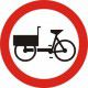 Znak B-11 Zakaz Wjazdu Wózków Rowerowych