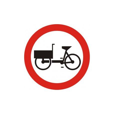 Znak B-11 Zakaz Wjazdu Wózków Rowerowych
