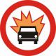 Znak B-13 Zakaz Wjazdu Pojazdów z Materiałami Wybuchowymi lub Łatwo Zapalnymi