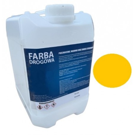 Farba drogowa do betonu Żółta 15kg 10 litrów