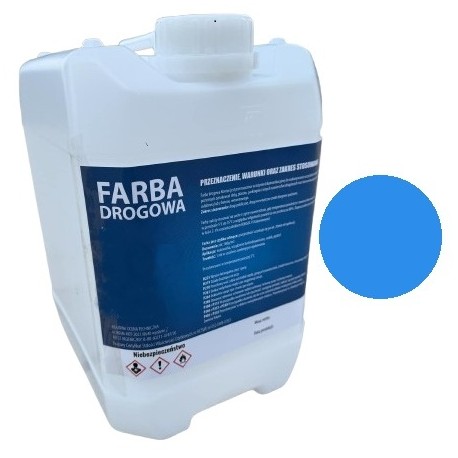 Farba drogowa do betonu Niebieska 7.5kg 5 litrów