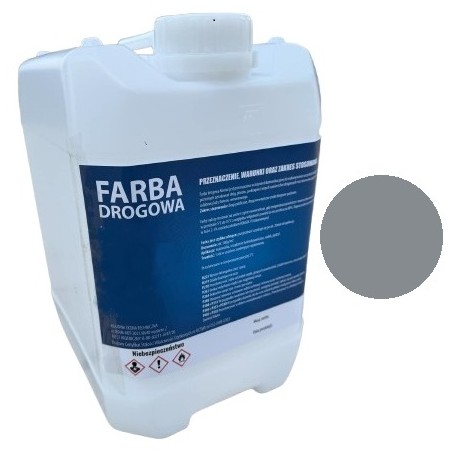 Farba drogowa do betonu Szara 7.5kg 5 litrów