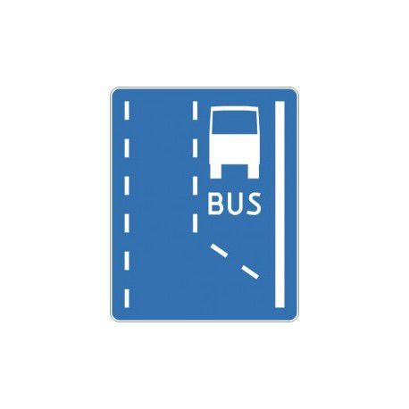 Znak D-11 Początek Pasa Ruchu dla Autobusów