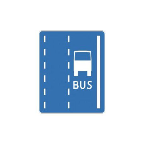 Znak D-12 Pas Ruchu dla Autobusów