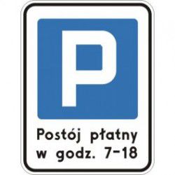 Znak D-44 Strefa Parkowania