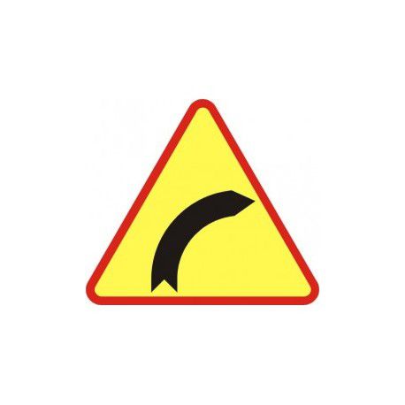 A-1 Znak Niebezpieczny zakręt w prawo