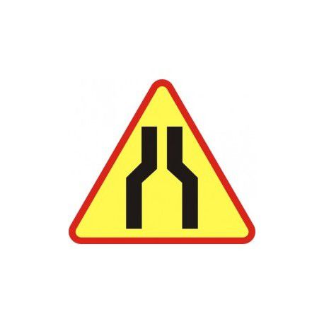 A12a Znak Zwężenie Jezdni Dwustronne