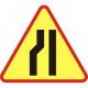 A12c Znak Zwężenie Jezdni Lewostronne